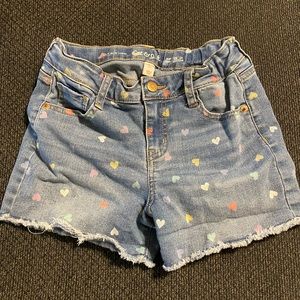 Girls Heart Jean Short Cat & Jack L 10/12